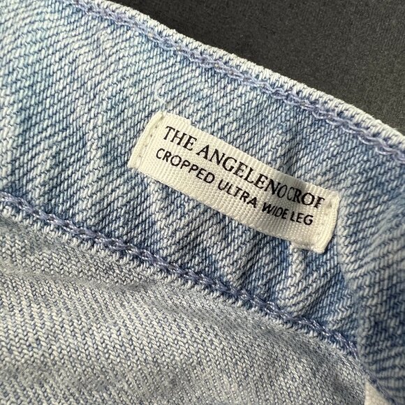 Rails Jeans Women's 26x26* Angeleno Crop Ultra Wide Leg Light Blue Denim Tag 24 - Picture 7 of 16